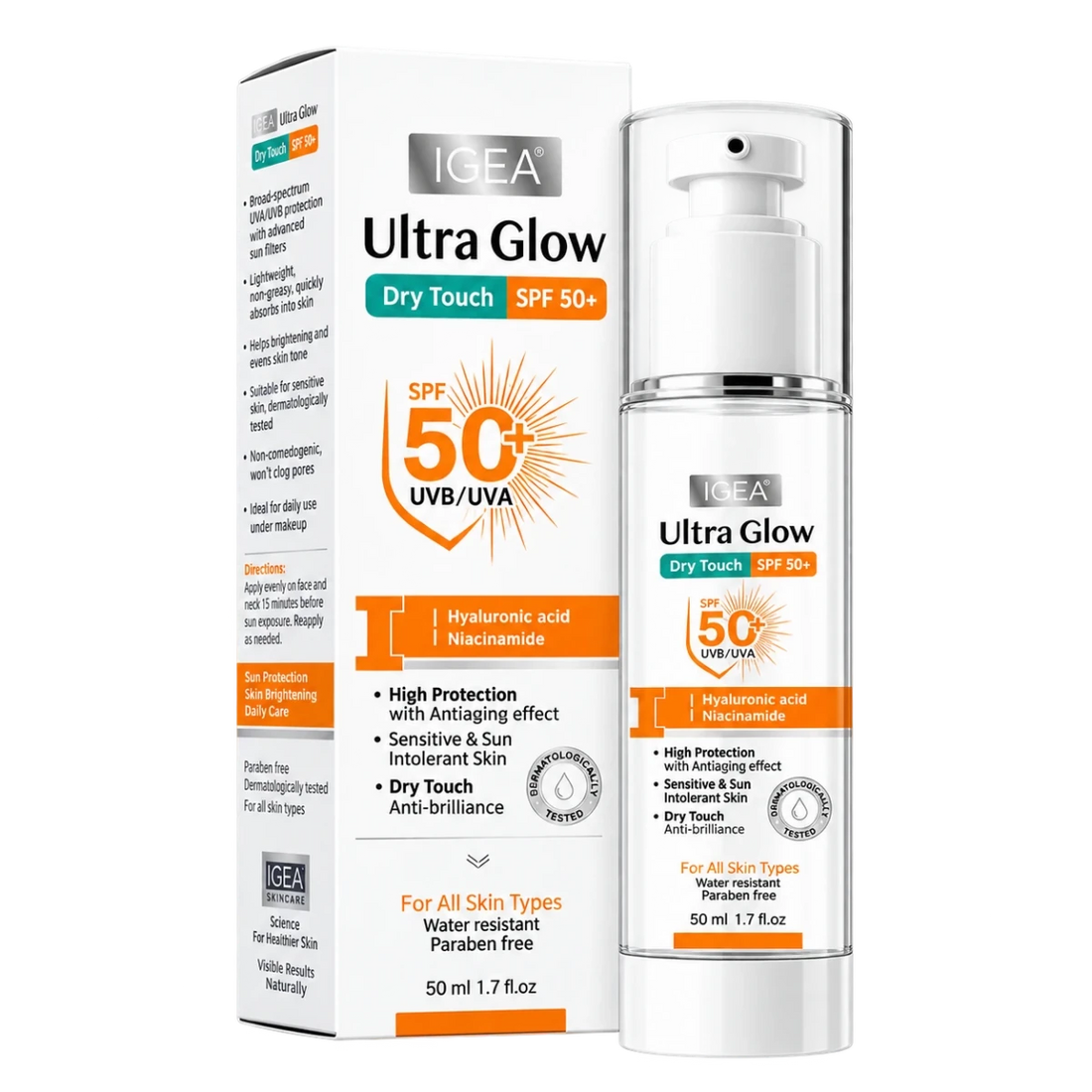ULTRA GLOW, Dry Touch SPF 50+ - IGEA Group
